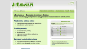 What Ebadania.pl website looked like in 2018 (5 years ago)