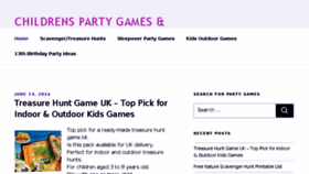 What Echildrenspartygames.com website looked like in 2018 (5 years ago)