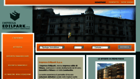 What Edilpark.it website looked like in 2018 (5 years ago)