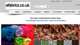 What Efabrics.co.uk website looked like in 2018 (5 years ago)