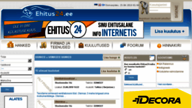 What Ehitus24.ee website looked like in 2018 (5 years ago)