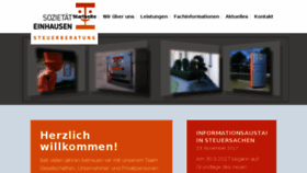 What Einhausen.com website looked like in 2018 (5 years ago)