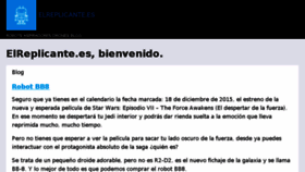 What Elreplicante.es website looked like in 2018 (5 years ago)