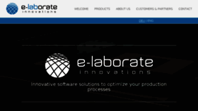 What E-laborate.net website looked like in 2018 (5 years ago)