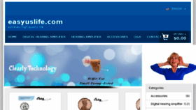 What Easyuslife.com website looked like in 2018 (5 years ago)