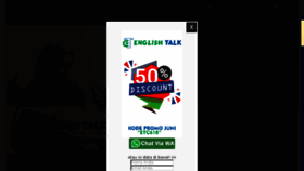 What Englishtalk-id.com website looked like in 2018 (5 years ago)