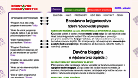 What Enostavno-knjigovodstvo.com website looked like in 2018 (5 years ago)