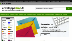 What Enveloppeshop.fr website looked like in 2018 (5 years ago)