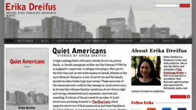 What Erikadreifus.com website looked like in 2018 (5 years ago)