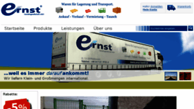 What Ernst-handel.de website looked like in 2018 (5 years ago)