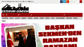 What Erzurumgundem.com website looked like in 2018 (5 years ago)