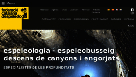 What Espeleologia.cat website looked like in 2018 (5 years ago)