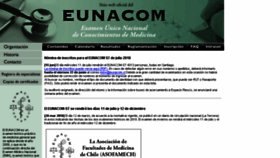 What Eunacom.cl website looked like in 2018 (5 years ago)