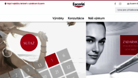 What Eucerin.sk website looked like in 2018 (5 years ago)