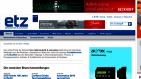 What Etz.de website looked like in 2018 (5 years ago)