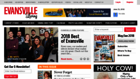 What Evansvilleliving.com website looked like in 2018 (5 years ago)