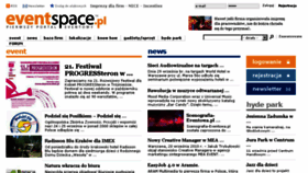 What Eventspace.pl website looked like in 2018 (5 years ago)