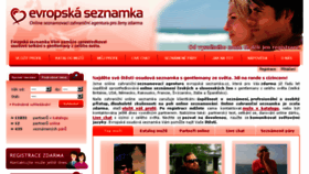 What Evropska-seznamka.cz website looked like in 2018 (6 years ago)