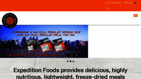 What Expeditionfoods.com website looked like in 2018 (5 years ago)