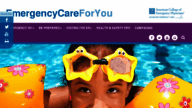 What Emergencycareforyou.com website looked like in 2018 (5 years ago)