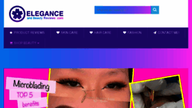 What Eleganceandbeautyreviews.com website looked like in 2018 (5 years ago)