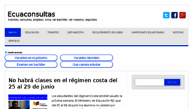 What Ecuaconsultas.com website looked like in 2018 (5 years ago)