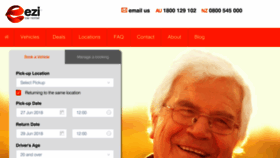 What Ezicarrental.co.nz website looked like in 2018 (8 years ago)