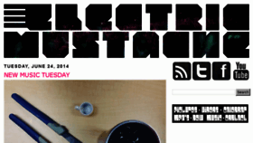 What Electricmustache.com website looked like in 2018 (5 years ago)