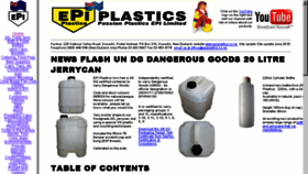 What Epiplastics.co.nz website looked like in 2018 (5 years ago)