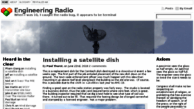 What Engineeringradio.us website looked like in 2018 (5 years ago)