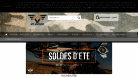 What Equipements-militaire.com website looked like in 2018 (5 years ago)