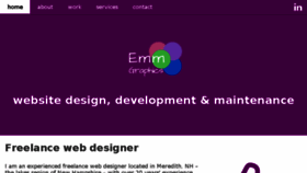 What Emmgraphics.com website looked like in 2018 (5 years ago)