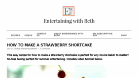 What Entertainingwithbeth.com website looked like in 2018 (5 years ago)