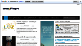 What Educasempre.com website looked like in 2018 (5 years ago)