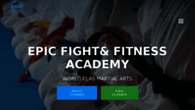 What Epicbjjacademy.com website looked like in 2018 (5 years ago)