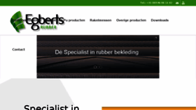 What Egberts-rubber.nl website looked like in 2018 (5 years ago)