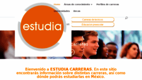 What Estudia-carreras.com website looked like in 2018 (5 years ago)