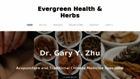 What Evergreenhealthherbs.com website looked like in 2018 (5 years ago)