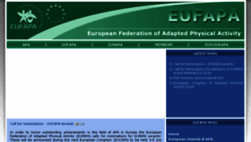 What Eufapa.eu website looked like in 2018 (5 years ago)