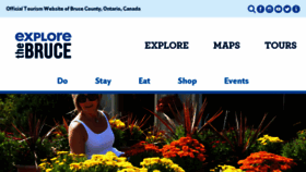 What Explorethebruce.com website looked like in 2018 (5 years ago)