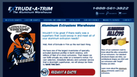 What Extrude-a-trim.com website looked like in 2018 (5 years ago)