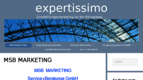 What Expertissimo.de website looked like in 2018 (5 years ago)