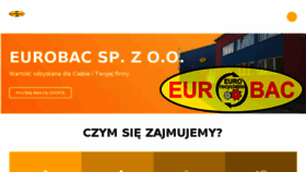What Eurobac.pl website looked like in 2018 (5 years ago)