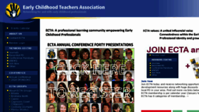 What Ecta.org.au website looked like in 2018 (5 years ago)