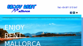 What Enjoyrentmallorca.com website looked like in 2018 (5 years ago)