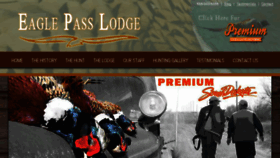 What Eaglepasslodge.com website looked like in 2018 (5 years ago)