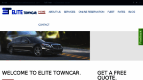 What Elitetowncar.com website looked like in 2018 (5 years ago)