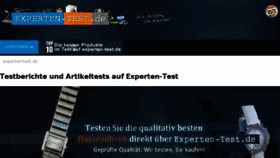 What Experten-test.de website looked like in 2018 (5 years ago)