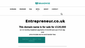 What Entrepreneur.co.uk website looked like in 2018 (5 years ago)