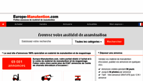 What Europe-manutention.com website looked like in 2018 (5 years ago)